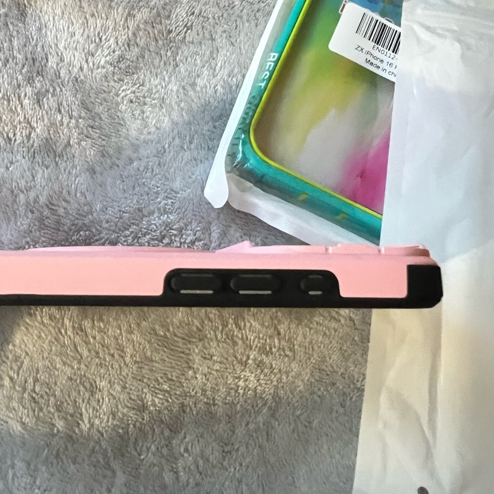 Pink and Black Phone Case